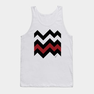 Zig Zag Club Red #minimal #design #kirovair #buyart #christmas Tank Top